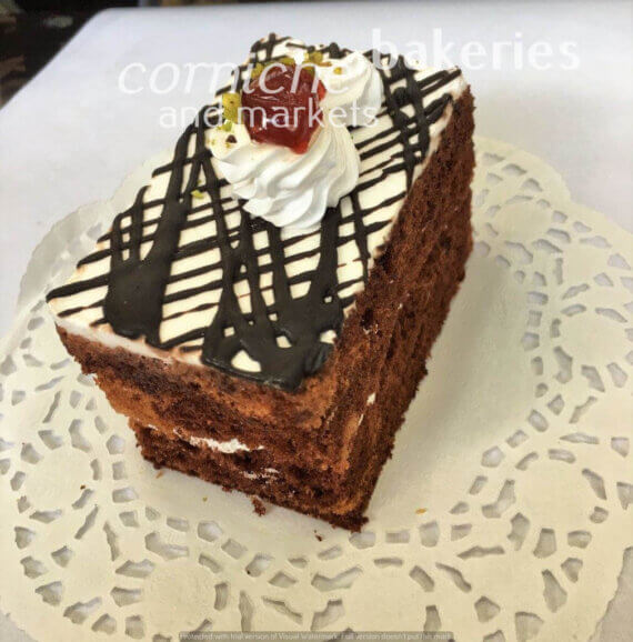 Slice cream Cake