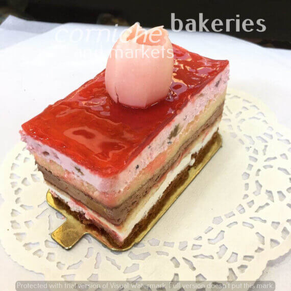 Slice cream Cake